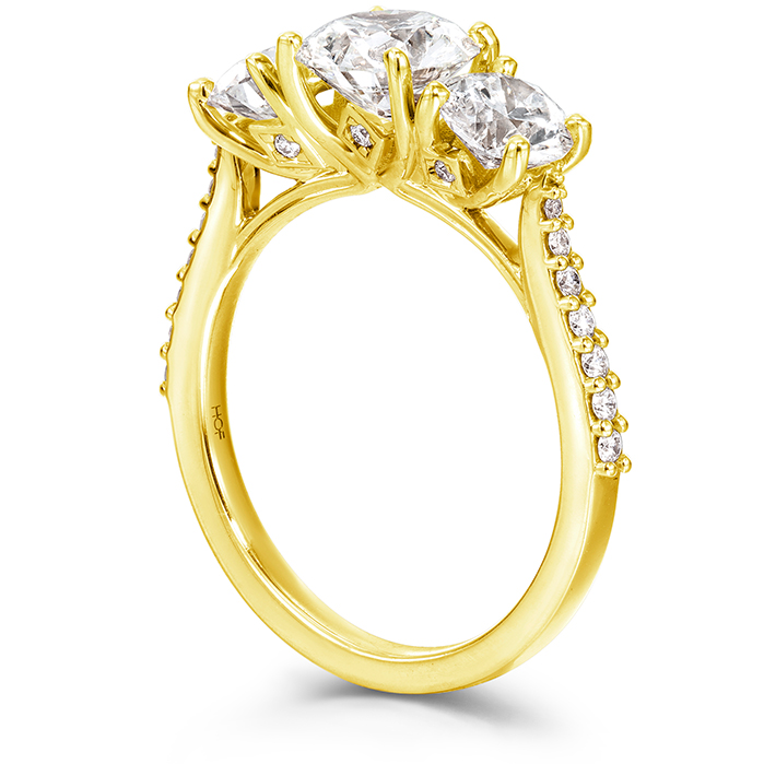 Camilla 3 Stone Diamond Engagement Ring