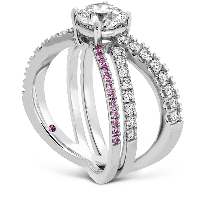 Harley Wrap Engagement Ring with Sapphires