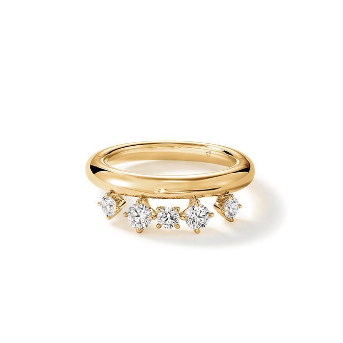 Barre Floating Diamond Ring