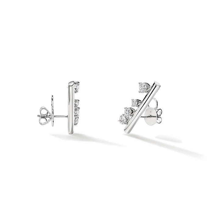 Barre Floating Diamond Large Climber Earrings